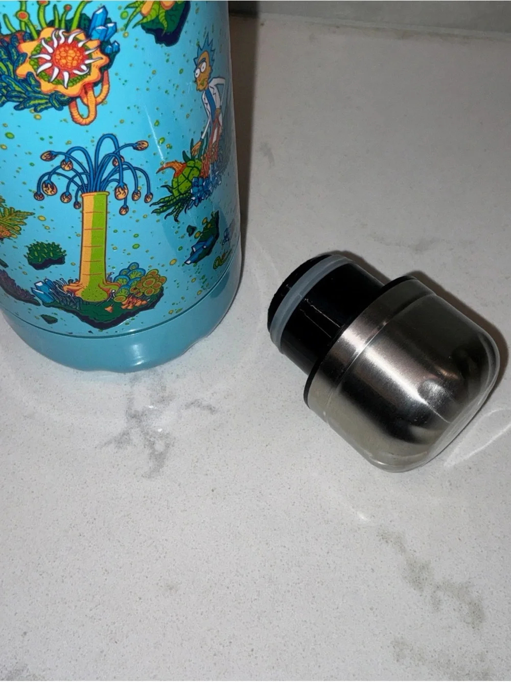 Rick and Morty thermal water bottle 500ml stainless steel hot cold